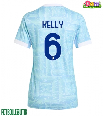 Juventus Lloyd Kelly #6 Bortatröja Kvinnor 2025-26 Kortärmad